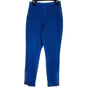 Lysse Fit Pindot Polka Dot High-Rise Zipper Ankle Jegging